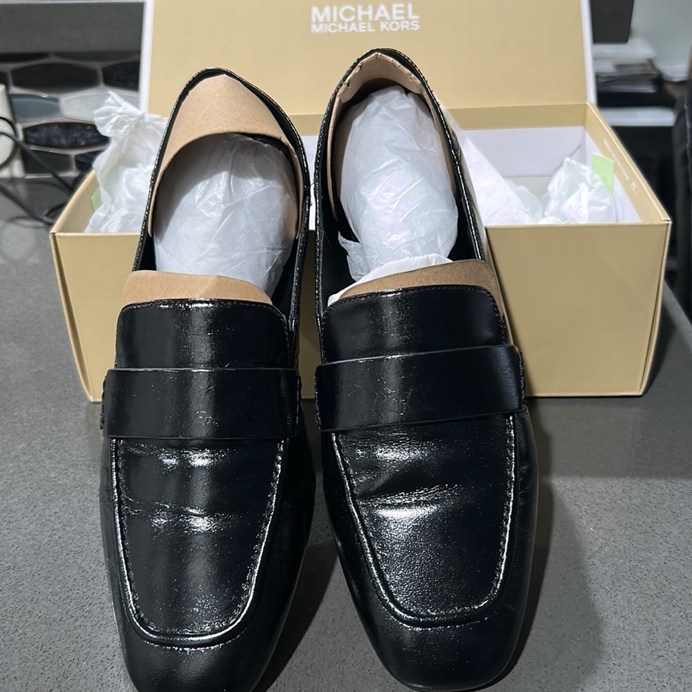 Michael Kors Womens Black leather loafers 🖤